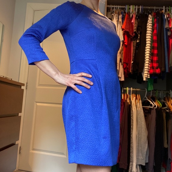 Rachel Roy 3/4 sleeve textured dress - Picture 1 of 6